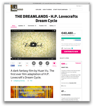 Indiegogo - The Dreamlands