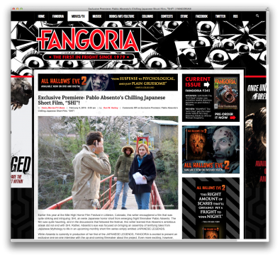 Fangoria - Exclusive Premiere: Pablo Absento’s Chilling Japanese Short Film, SHI