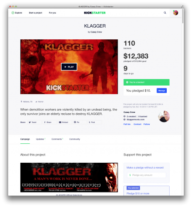 Kickstarter - KLAGGER