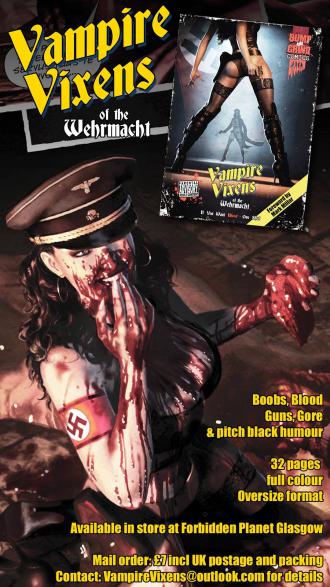Vampire Vixens of the Wehrmacht - 地獄のヴァンパイアビッチ！ナチス帝国！残虐スプラッターなUKのホラーコミックス！ (1) 画像